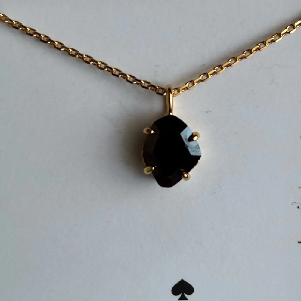 kate spade Gold and Black Pendant Necklace